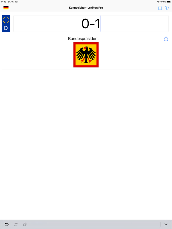 Kennzeichen-Lexikon iPad screenshot 5