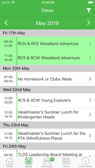 School App for Parents Screenshot