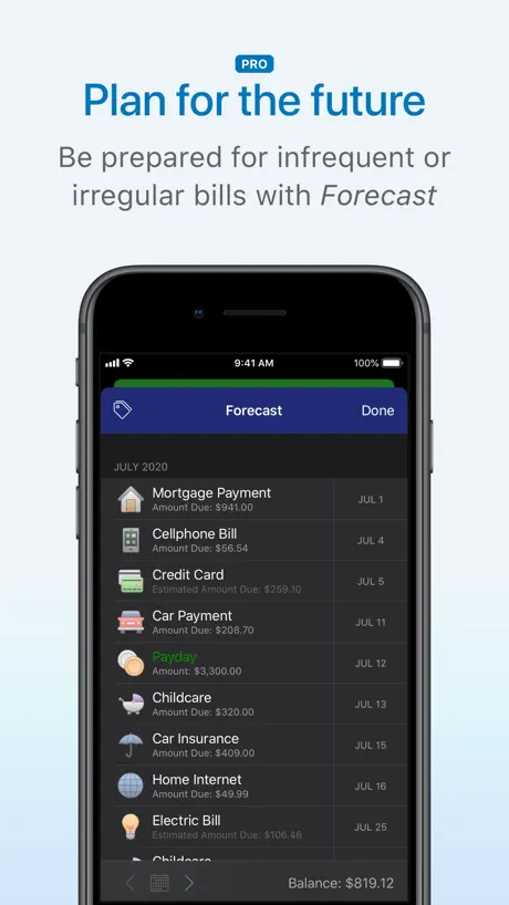Chronicle - Bill Organizer