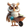 Gardener Owl Stickers icon