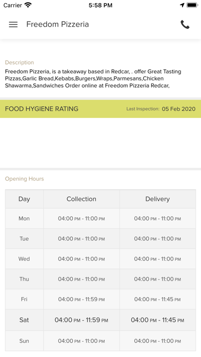 Freedom Pizzeria. Screenshot