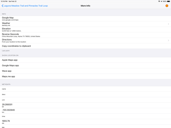 GPX-Viewer iPad app afbeelding 4