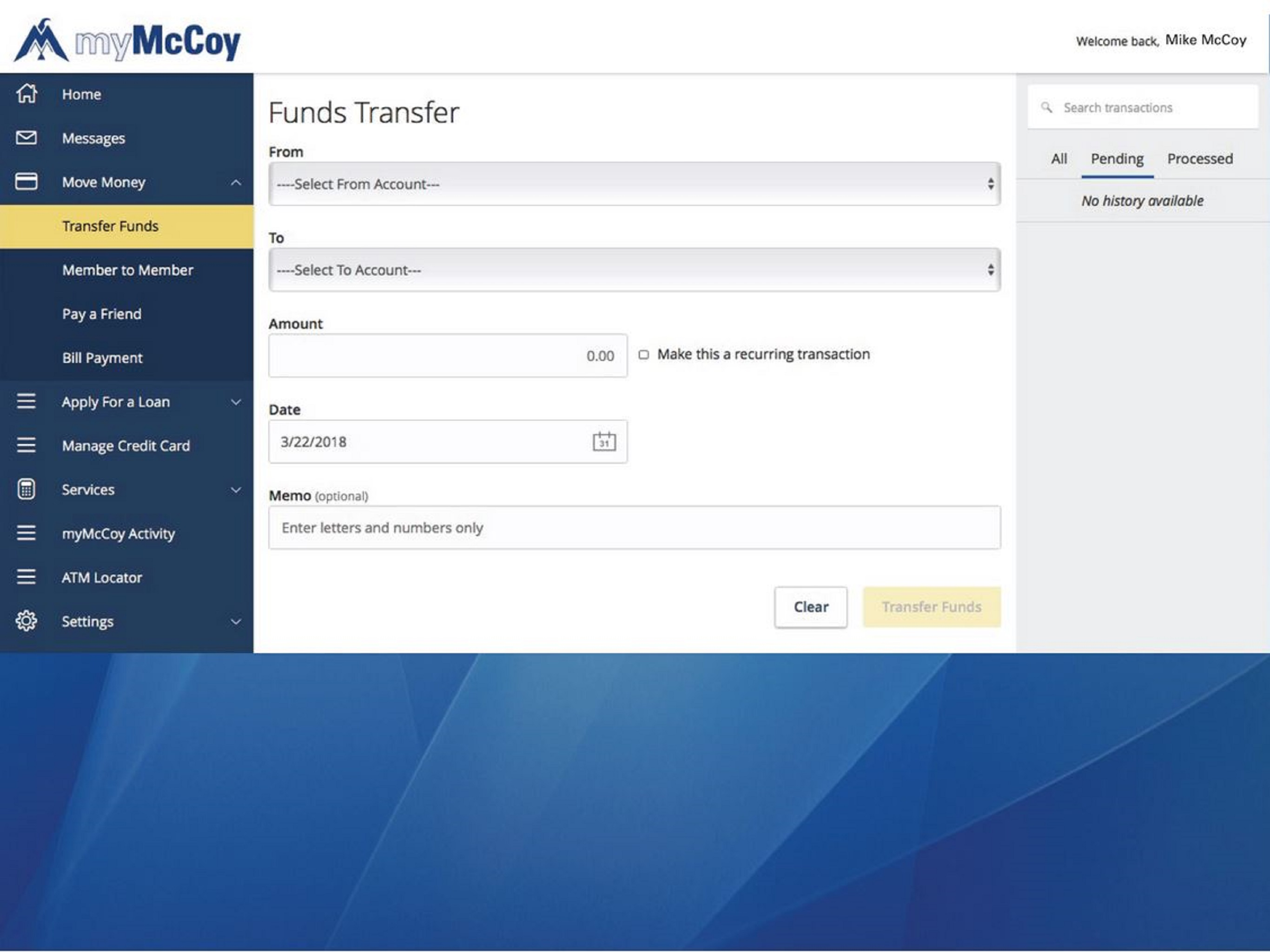 myMcCoy Mobile Banking
