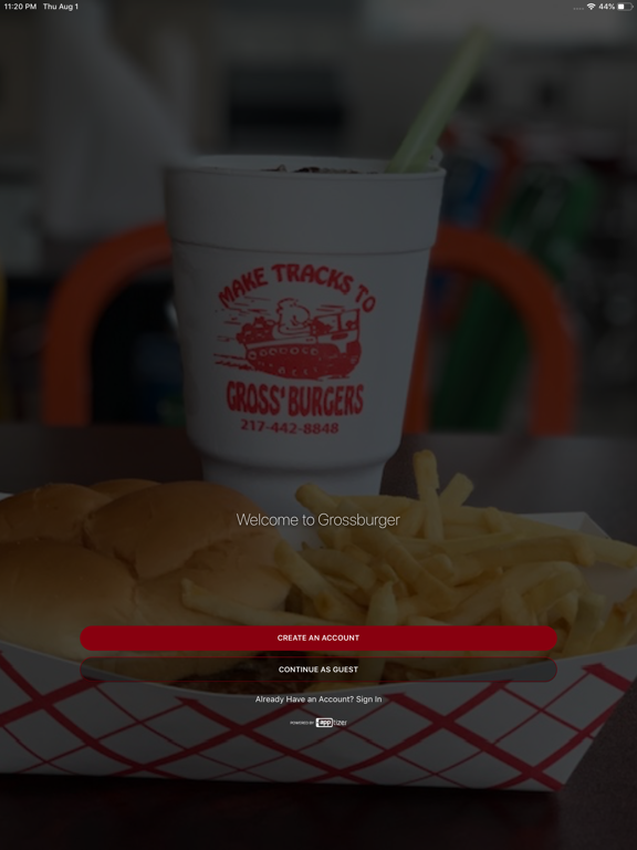 Grossburger iPad screenshot 1 - Food & Drink app