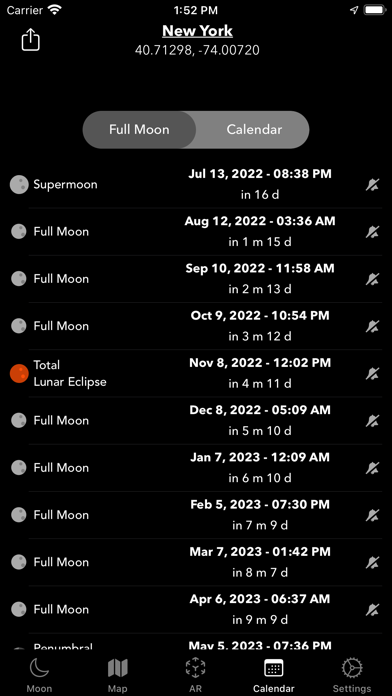 Screenshot #3 pour Moon Tracker