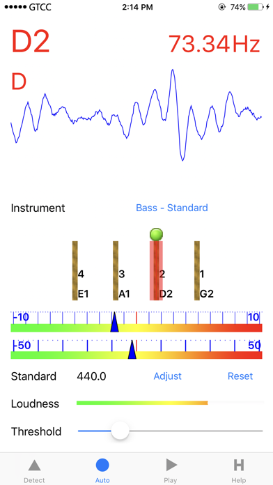 Accurate Bass Tuner Screenshot