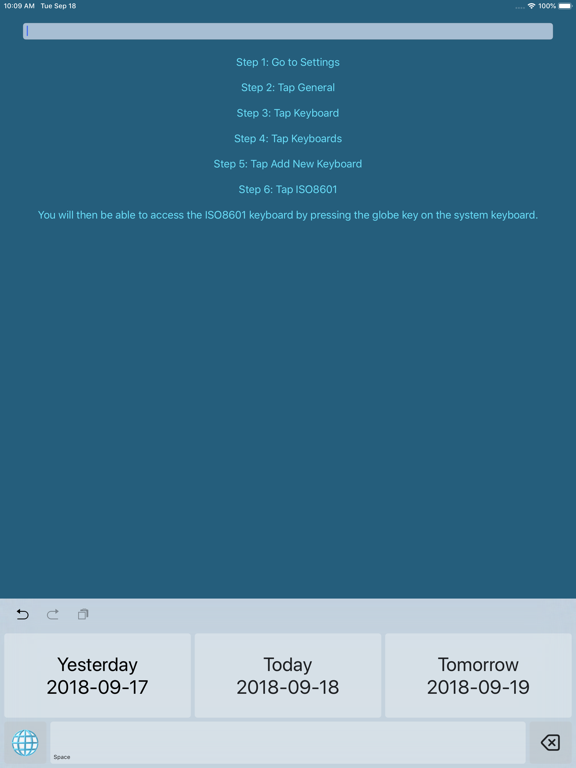 Screenshot #5 pour ISO 8601 Keyboard