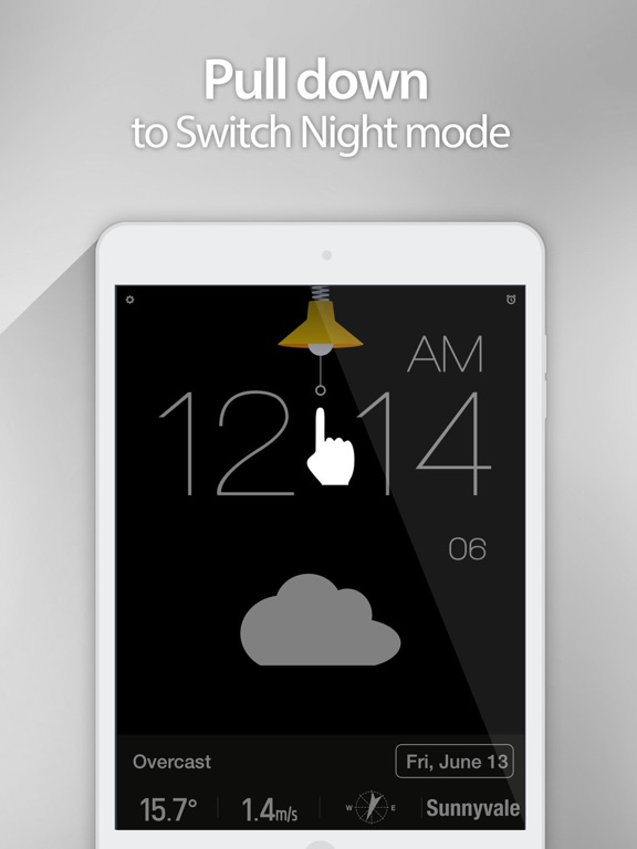 Screenshot #5 for Red Clock - Weather & Alarm