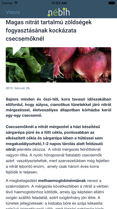 Screenshot 4 of NEBIH Informaciok App