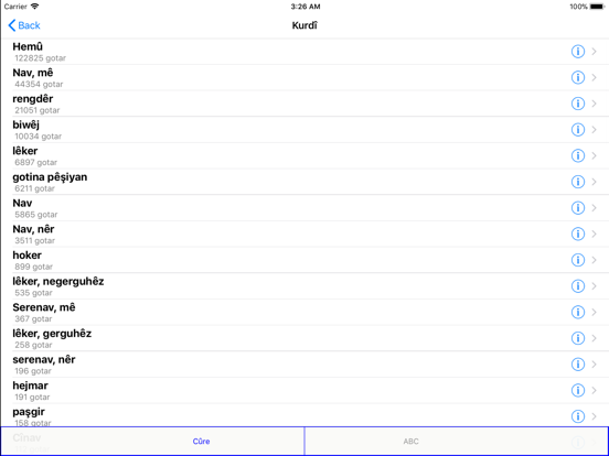 Screenshot #6 pour WQFerheng - Kurdish Dictionary