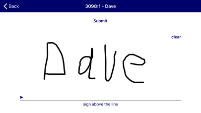 MACE Signature Pad Screenshot