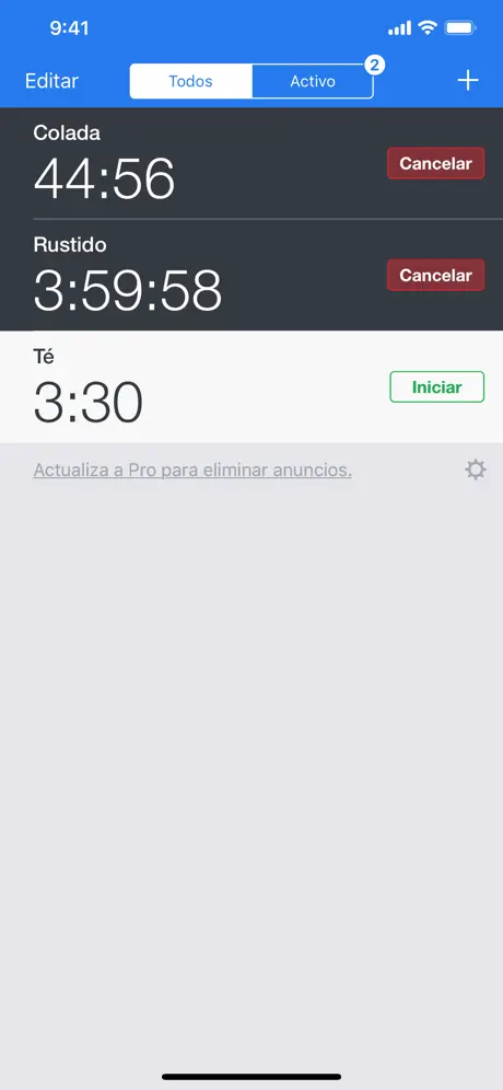 Temporizador+ y Cronómetros