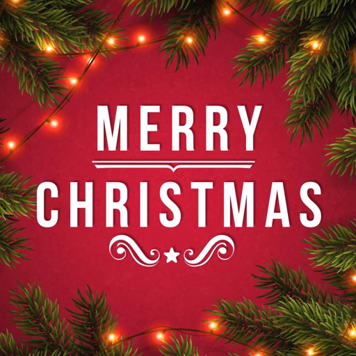 Merry christmas, greeting card