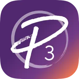Purple P3 app icon
