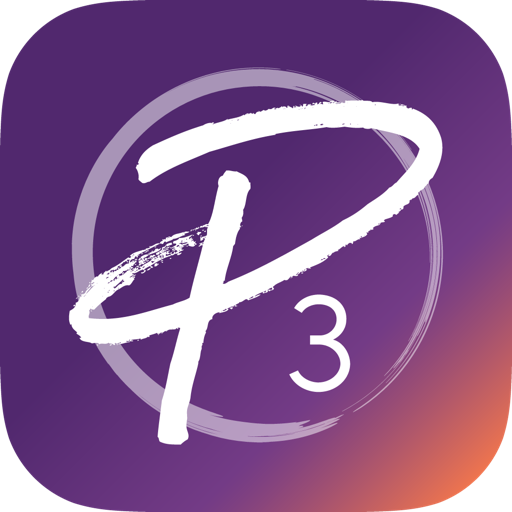 Purple P3 app icon