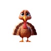 Sad Turkey Stickers