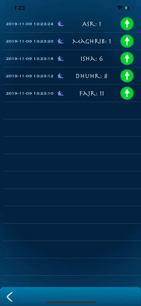 قضاء - Qadha Prayer Counter