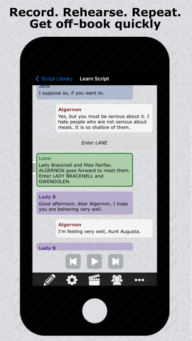 Script Rehearser Screenshot