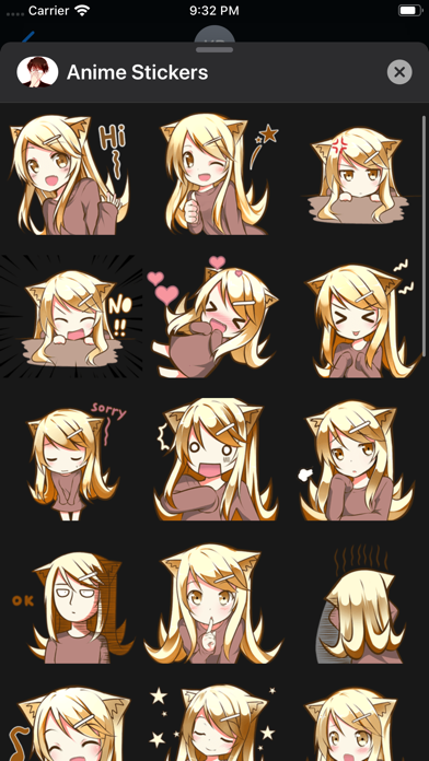 Anime Stickers & Emoji Screenshot