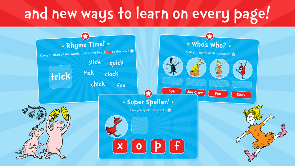 #4. Fox in Socks by Dr. Seuss (iOS) Ved: Oceanhouse Media