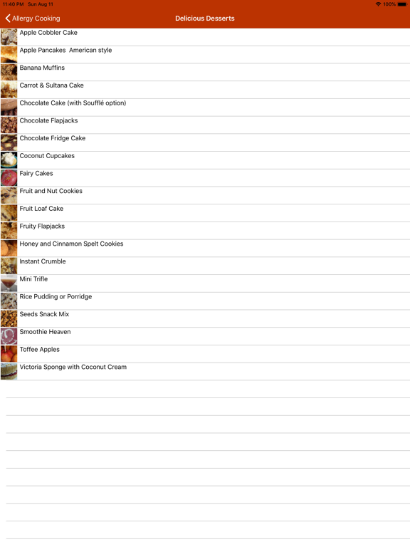 Screenshot #6 pour Allergy Cooking