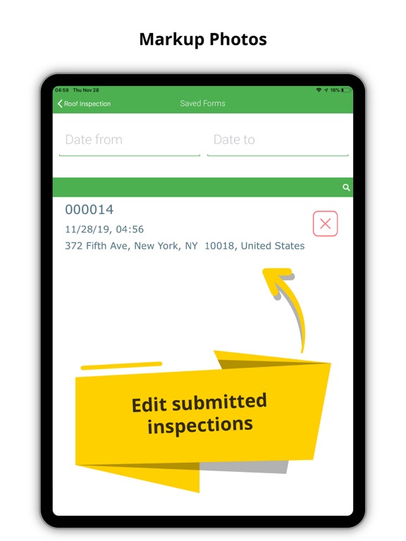 Roof Inspection iPad screenshot 4 - Business app