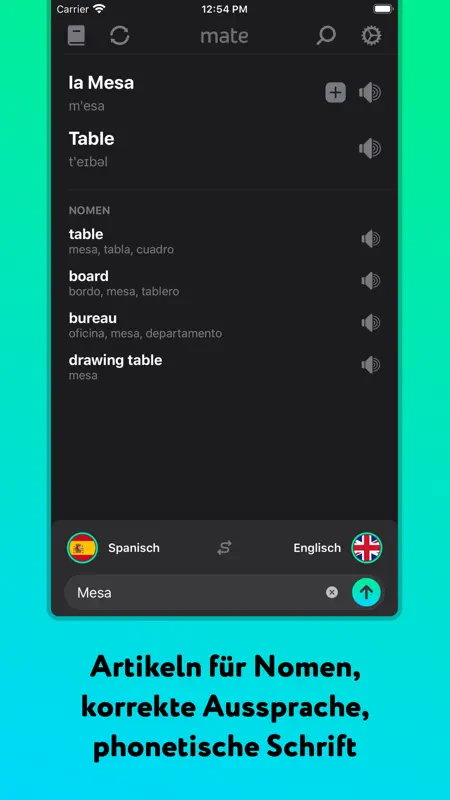 Übersetzer & Wörterbuch – Mate screenshot 5 of 9