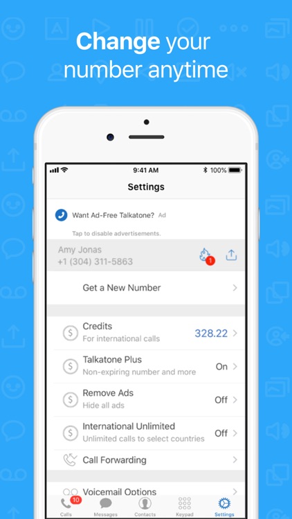 Talkatone: WiFi Text & Calls screenshot-6