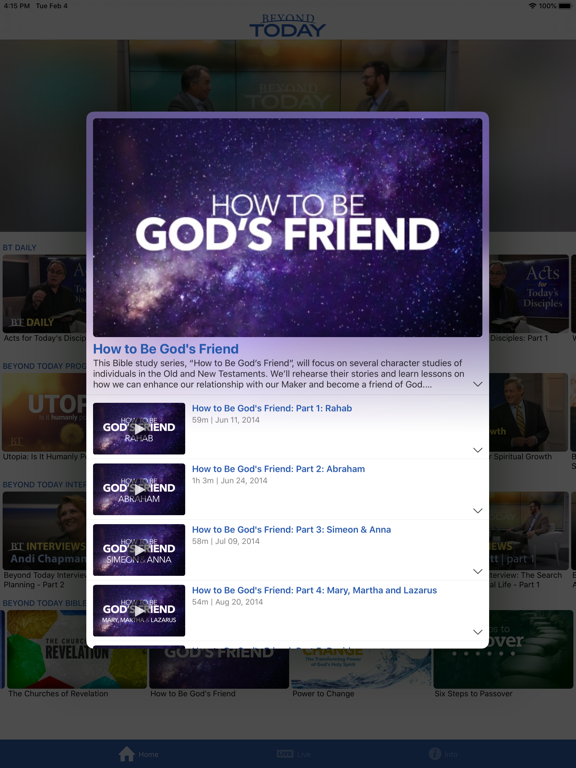 Beyond Today iPad screenshot 4 - Lifestyle app