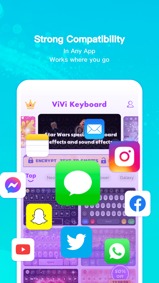 #7. ViVi Keyboard: Theme & Chatbot (iOS) 由: Metaverse Technology LTD