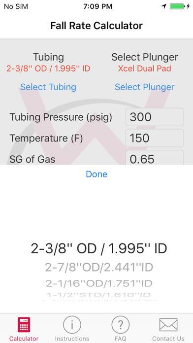 Screenshot #2 pour WMC Fall Rate Calculator