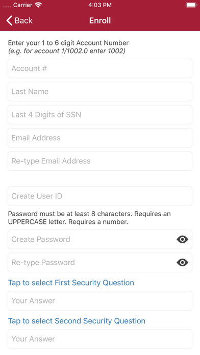 Blair County FCU Screenshot