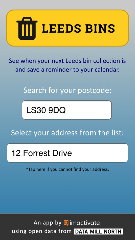 #1. Leeds Bins (iOS) By: Tom Forth