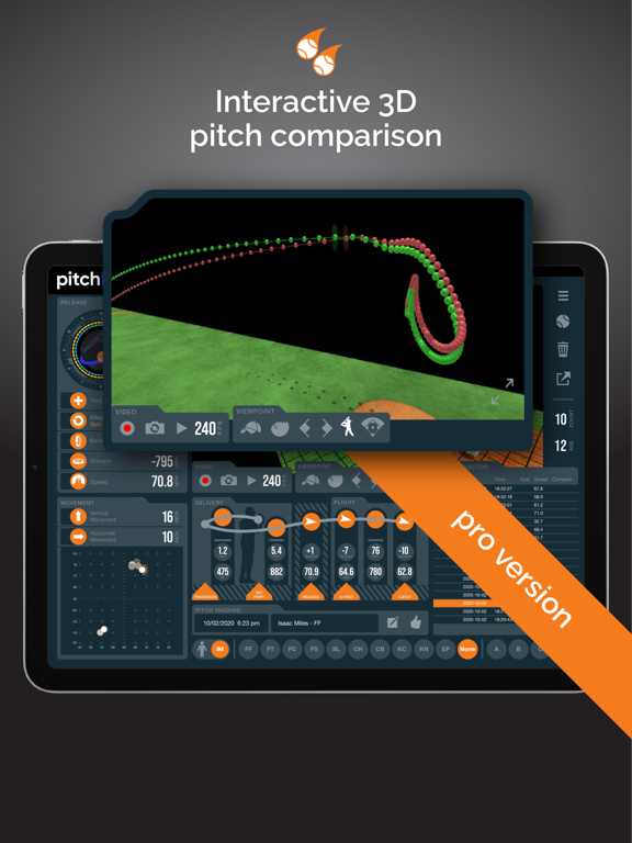 pitchLogic iPad screenshot 5 - Sports app