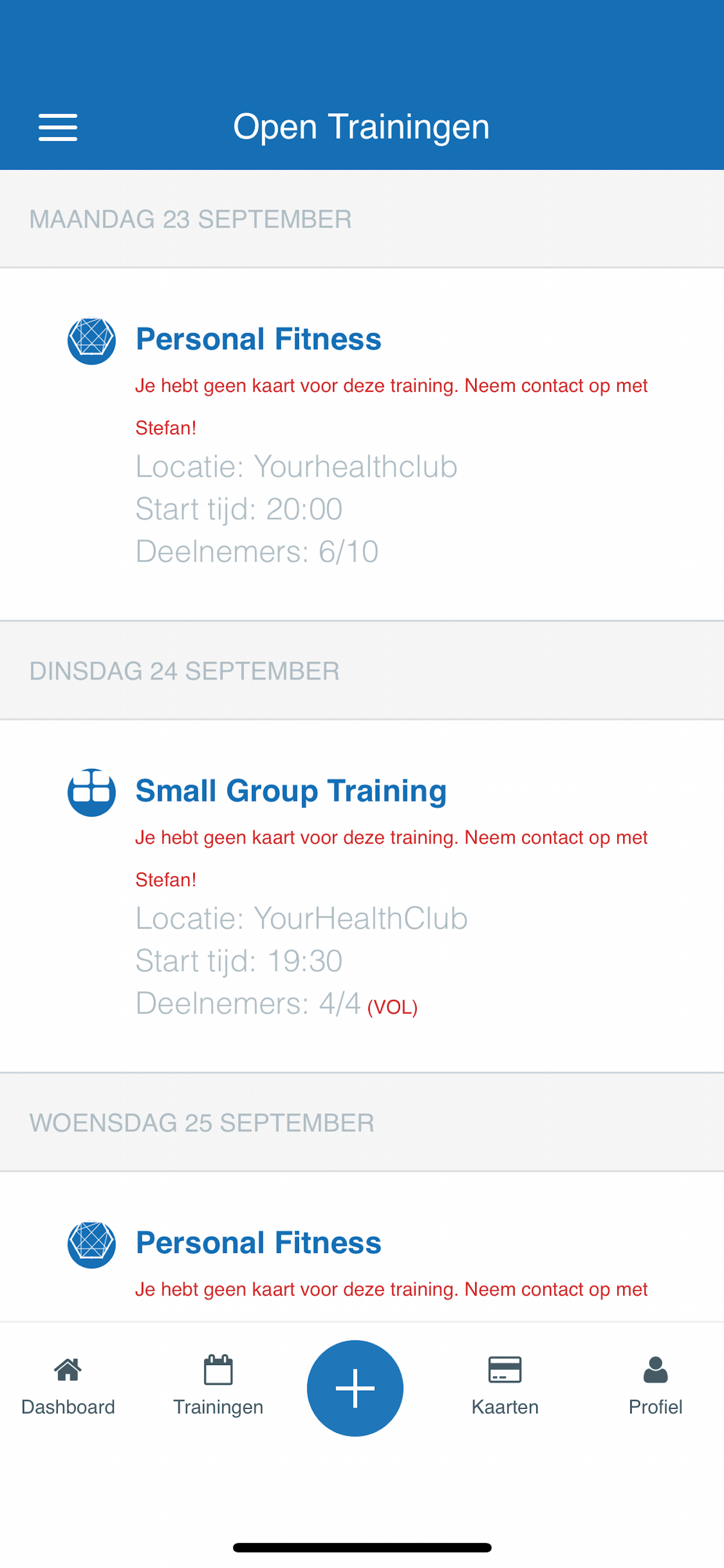 MyTrainer screenshot 6