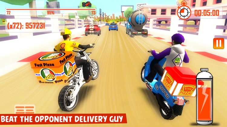 Bike Rider Pizza Delivery Game screenshot-3
