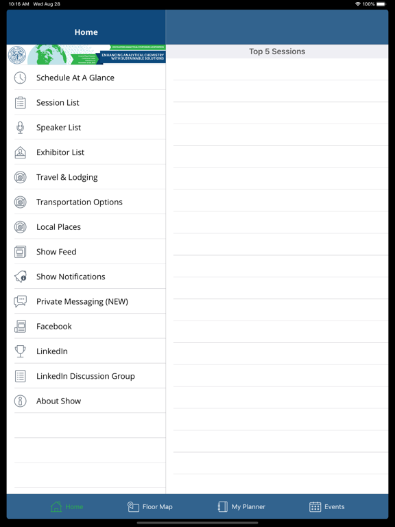Eastern Analytical Symposium iPad screenshot 1 - Business app
