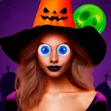 Halloween stickers photo face - App-Symbol