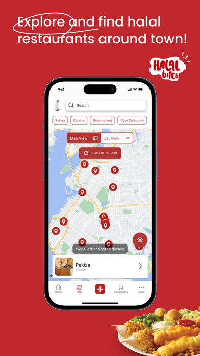 Halal Bites - Find Halal Food Screenshot