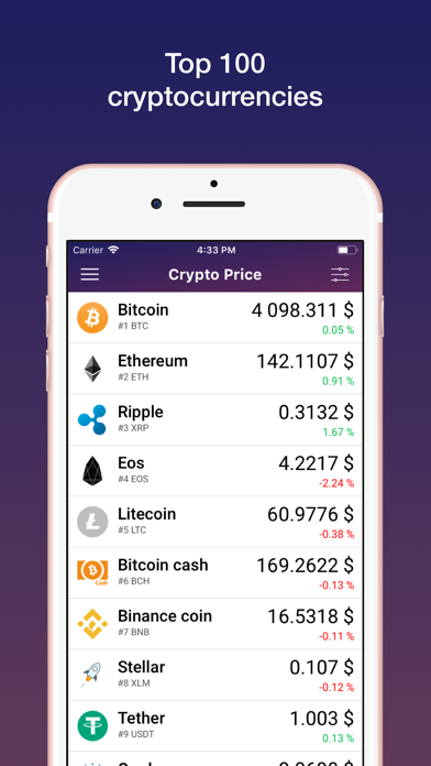 Crypto Price Pro Screenshot 1 - AppWisp.com Crypto Price Pro Screenshot 1 - AppWisp.com