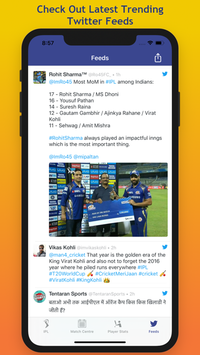 Cricket Fever - Live T20 Score Screenshot