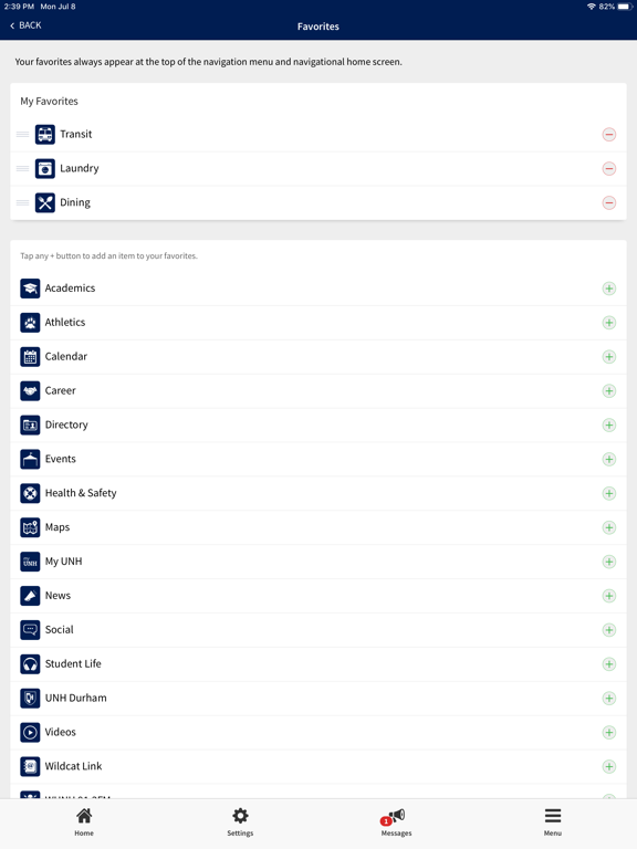 UNH Mobile iPad screenshot 4 - Education app