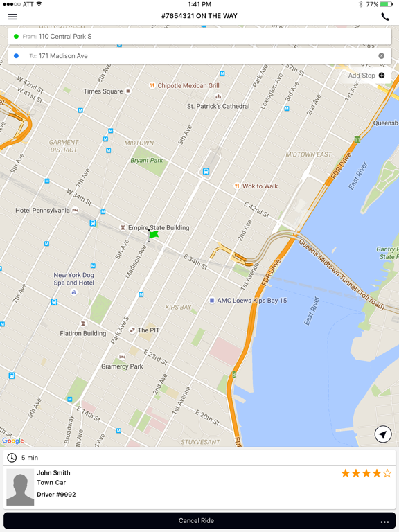 ABC Rides iPad screenshot 5 - Travel app