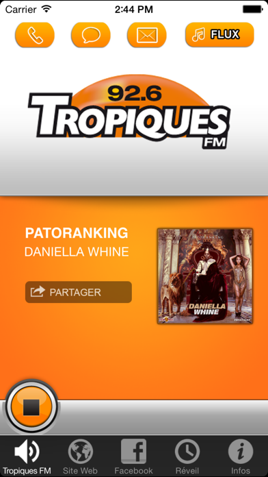 Screenshot #1 pour Tropiques FM Officiel