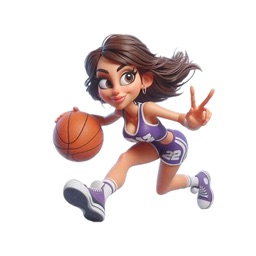 Women Basketball Stickers