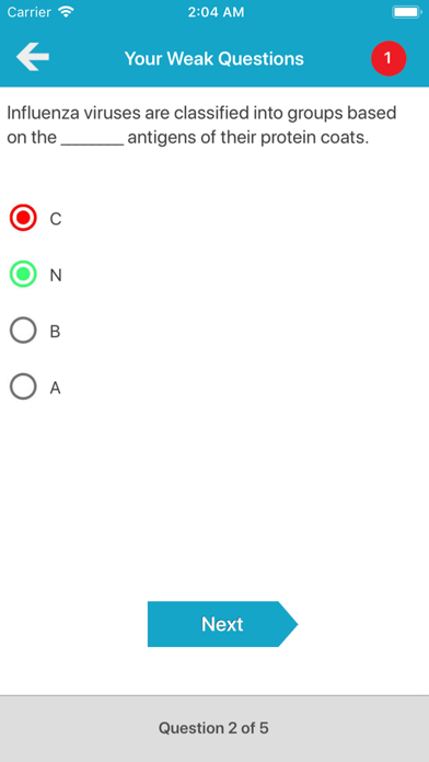 Medical Microbiology Quiz iPhone screenshot