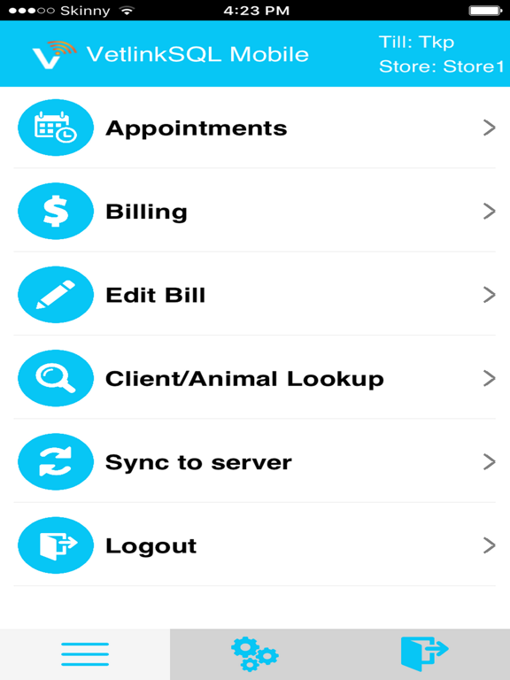 VETLINKSQL MOBILE iPad screenshot