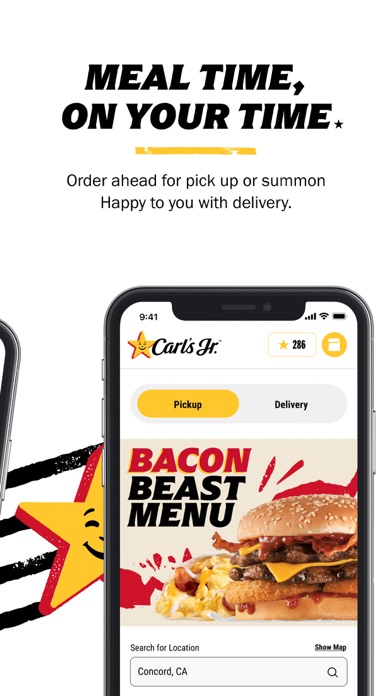 Carl's Jr. Mobile Ordering Screenshot