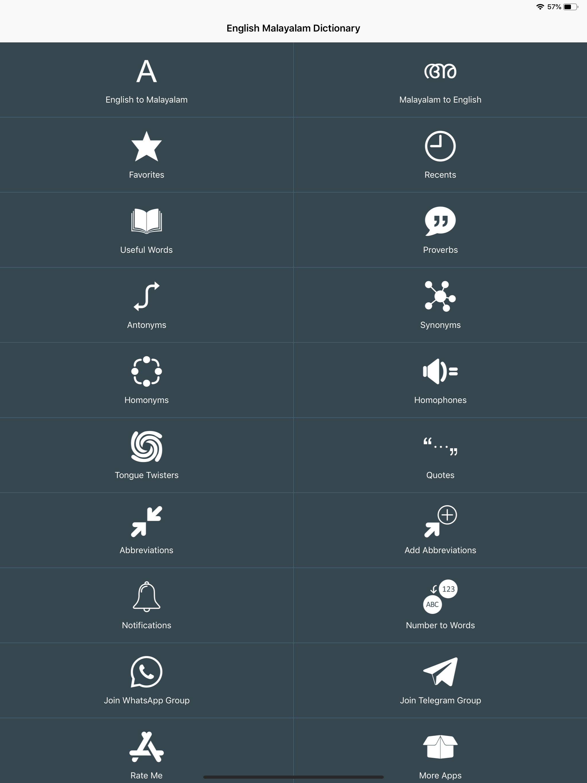 Bilingual Malayalam Dictionary