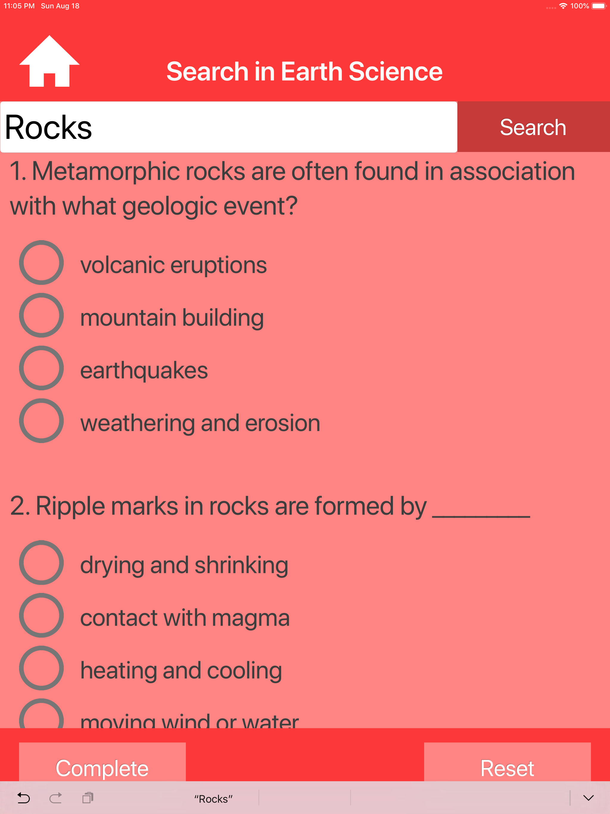 The Earth Science Trivia screenshot 12